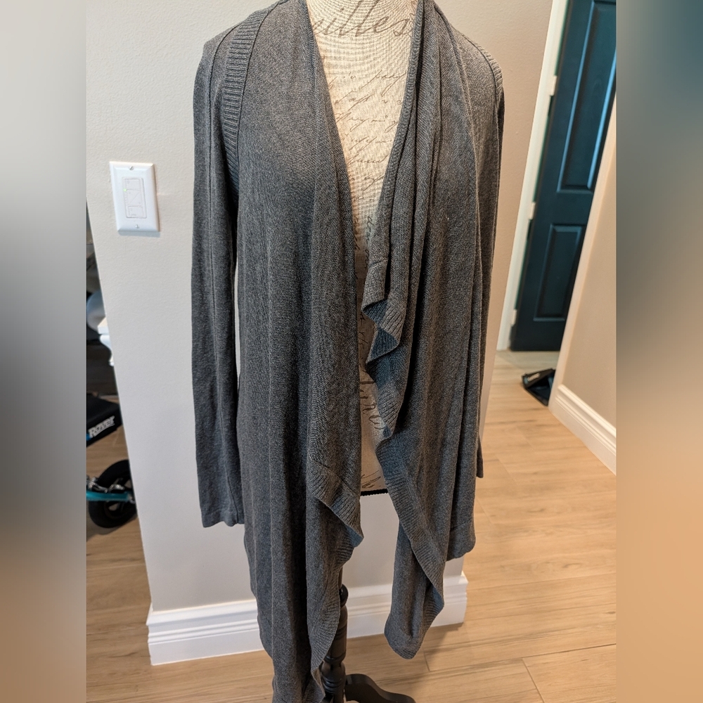 lululemon Gray Open Front Cardigan Sweater